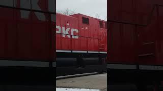 Dual AC4400CW's on CP 236 + Horn! #cprail #cpkcrailway #shorts