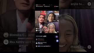 CoolBoyy TikTok Live with Anjila Subba And Preti Rai// Flatting