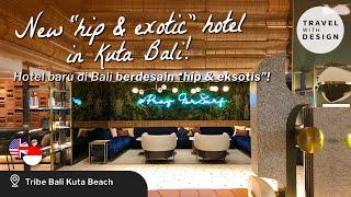 Kuta's Stylish New Hotel! | 𝘏𝘰𝘵𝘦𝘭 𝘛𝘳𝘦𝘯𝘥𝘺 𝘉𝘢𝘳𝘶 𝘋𝘦𝘱𝘢𝘯 𝘗𝘢𝘯𝘵𝘢𝘪 𝘒𝘶𝘵𝘢 - Tribe Bali Kuta Review [Bilingual]