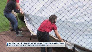 Sioux City Explorers Season Opener Postponed