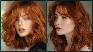 Adorable curly copper color with amazing look#beautiful #shorthaircut #hairstyles #stylish #hair