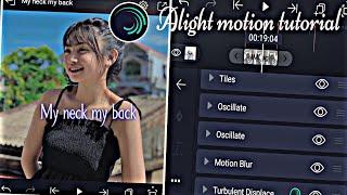 My neck my back ||Alight motion video editing Alight motion tutorial video