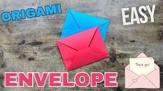 ORIGAMI ENVELOPE TUTORIAL EASY ORIGAMI WORLD GIFT CRAFT | HOW TO MAKE PAPER ENVELOPE WITHOUT GLUE