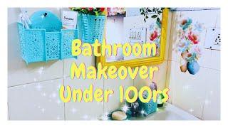 Under 100Rs Bathroom Organisation Ideas|Bathroom/Washbasin Decor