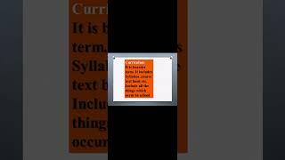 curriculum in education||importance of curriculum #education #curriculum#education for all