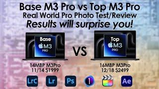 Base M3 Pro 11/14 vs Top M3 Pro 12/18 - $400 Upgrade - Results will surprise you.