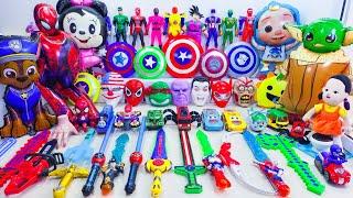 Marvel's Spider-Man series Unboxing, Spider-Man action dolls, glowing Spider-Man electric toy gun