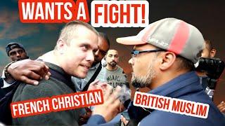 Wants a fight! Hashim Vs French Christian | Speakers Croner | Hyde Park