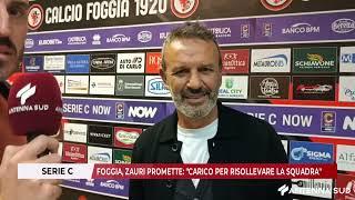 07 NOVEMBRE 2024 - SERIE C,FOGGIA , ZAURI PROMETTE :"CARICO PER RISOLLEVARE LA SQUADRA"