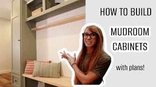 How to Build Mudroom Cabinets | Easy DIY Built Ins!