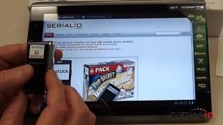 Acer Iconia A500 Honeycomb Bluetooth Laser Scanner & SerialMagic Keys