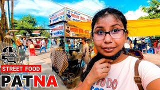 Trying Patna STREET FOOD Vlog  | Patna Railway Station, BIHAR | Gandhi Maidan Patna | Bihar Vlog