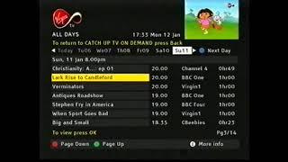 Virgin Media on Demand Service (Late 2000s)