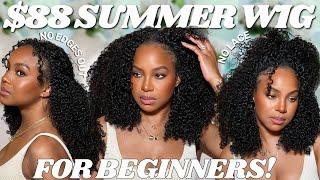 $88! NO LACE! NO EDGES OUT? THE MOST NATURAL KINKY CURLY V PART WIG INSTALL + 3 STYLES | OQ HAIR