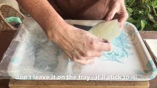 How to make art paper from used tea bags