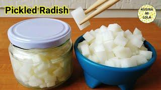 EASY Pickled Radish (Side dish) | Korean Pickled Radish Recipe | How to Make Korean Pickled Radish