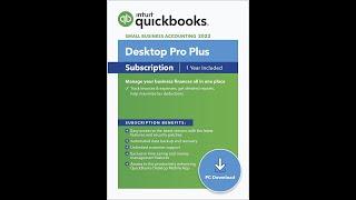 QuickBooks Desktop Pro Plus 2022 Accounting Software for Small Business