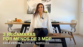 ¡CASA VERONA, con 3 recámaras por menos de 3MDP! | Zibatá, Querétaro.