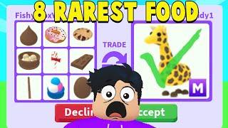 I traded the 8 RAREST FOODS in Adopt Me!