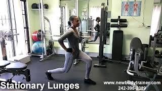 Stationary Lunges (Thighs/Hips)