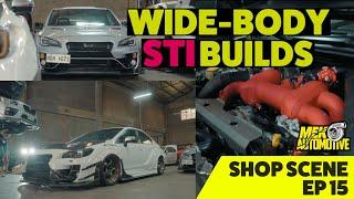 VARIS WIDE BODY STI BUILDS AT THE SHOP!!!  - SHOP SCENE EP15