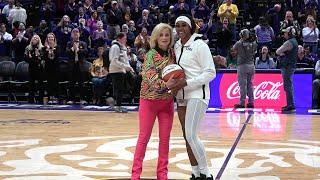 LSU Kim Mulkey, Aneesah Morrow honored, Tigers vs Vanderbilt pregame RAW video