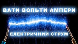 Що таке електричний струм ПРОСТИМИ СЛОВАМИ : напруга, сила, потужність