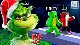 Why Creepy GRINCH Titan ATTACK JJ and MIKEY at 3am ? - in Minecraft Maizen