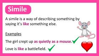 What is a SIMILE? ️ Learn with Examples