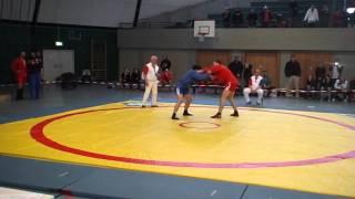 Denis Borisov (HDH) vs Bernd Föhr (Alzey), Deutscher Meister Gew. Kl. 82 Kg. Sambo DM 2016 DSV