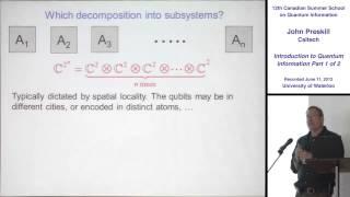 John Preskill - Introduction to Quantum Information (Part 1) - CSSQI 2012