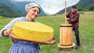 Making the Creamiest Butter from Fresh Milk With The Old Traditional Method!