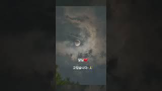 달님에게 소원 빌기