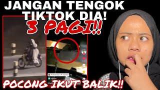 JANGAN TENGOK TIKTOK NI 3 PAGI‼️POCONG MERAH IKUT BALIK RUMAH!!