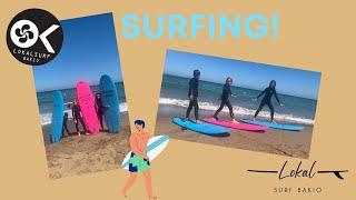 Surfing in Lokal Surf Bakio!