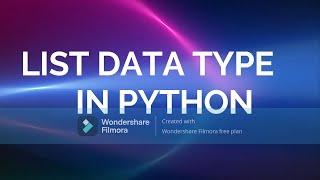 List Data Type In Python and accessing List element