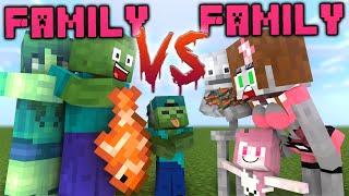 FAMILY VS FAMILY - WHO IS THE BEST MOBS : FISHING - MINECRAFT ANIMATION