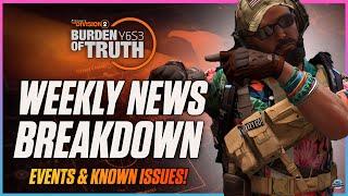 Missing Activities & INSANE XP EVENT! The Division 2: Known Issues, Season Events, And News Update!