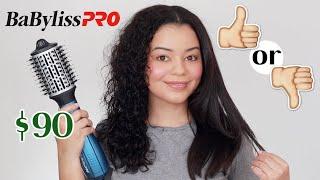 BaBylissPRO Nano Titanium Oval Ionic Hot Air Brush on Curly Hair - Worth Buying?