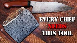 Making a Damascus Bench Scraper- the simplest kitchen tool you didn’t know you needed