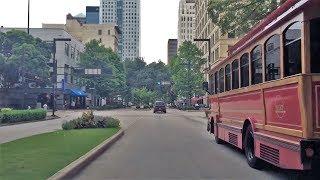 Driving Downtown - Birmingham Alabama USA