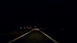 Aiptek X3 Test Autobahnfahrt bei Nacht