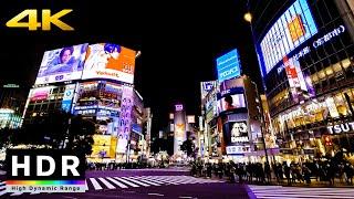 【4K HDR】Night Walk in Tokyo Shibuya (東京散歩)