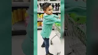 At Asda shopping with my dad