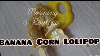 Banana Corn Lolipop// Fun Breakfast//New Item//sumita jana vlog