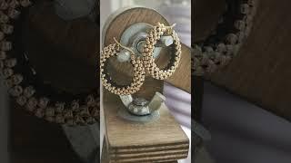 Серьги ручной работы #серьги#бисероплетение#серьгиручнойработы#украшения