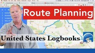 How to TRIP PLAN in the United States for CDL Drivers Learning to Navigate  | Logbooks