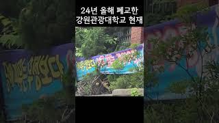2024년 올해 폐교된 강원관광대학교의 현재 모습 #철대리