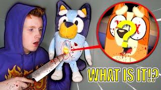 Do Not CUT OPEN BLUEY DOLL AT 3AM!! *I Found Something Inside*