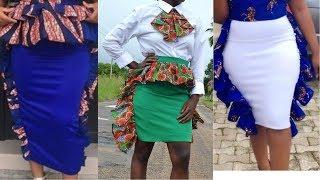 DIY Butterffly Pencil Skirt with African Wax Print Ankara Fabric